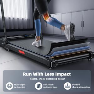 Folding Walking Pad Treadmill – Compact Under Desk Fitness Machine