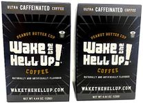 Wake The Hell Up!® Peanut Butter Cup Flavored Single Serve Coffee Pods Of Ultra-Caffeinated Coffee For K-Cup Compatible Brewers | 24 Count, 2.0 Compatible