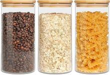 ComSaf Glass Storage Jars with Lids