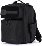 WOLFpak 15L Slim Tactical Gym Backpack - Durable 1000D Waterproof Oxford Material | Minimalist Daypack w/Laptop Pocket & Dual Cup Holders | Great for Travel & Everday Carry | (Nightshade)