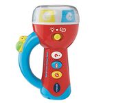 VTech Baby Spin and Learn Colours Torch, Sensory Toy for Babies, Roleplay Torch with Lights, Sounds and Music, Interactive Toy with Animals and Letters, Learning for Babies Aged 18 Months +