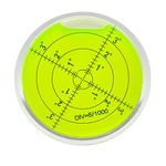 Circular Bubble Spirit Levels Degree Marked Surface Round Level Inclinometers Tools for Leveling RV, Travel Trailer, Motor Home, Camping Camper, Turntable, Phonograph, Camera, Tripod (60x12mm)