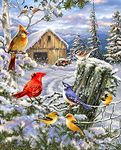 Springbok's 1000 Piece Jigsaw Puzzle Frosty Morning Song