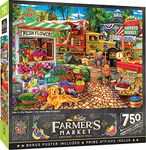 MasterPieces Farmer's Market - Sale on The Square 750 Piece Jigsaw Puzzle, Assorted