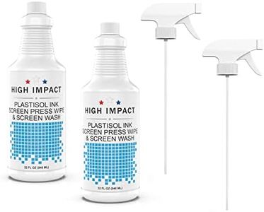 Plastisol Screen Wash by High Impact - in-Sink and On Press Screen Wash Ink Degradant and Cleaner for Screen Printing Inks - Designed to Remove Plastisol Ink- Made in USA - 32 fl oz (Pack of 2)
