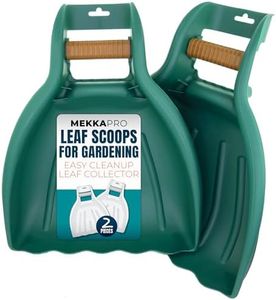 MEKKAPRO Leaf Scoops and Claws V2.0, 1-Pair (2 Pieces), Sturdy Ergonomic Grip Leaf Rake, Large Hand Held Garden Rake Grabbers for Leaf, Garden Claw for Lawn Grass Removal