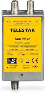 TELESTAR SCR 2/1x2 soluzione a cavo singolo per l'alimentazione di un ricevitore doppio o 2 ricevitori singoli tramite una linea