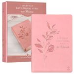 NLT Holy Bible Everyday Devotional Bible for Women New Living Translation, Vegan Leather, Pink Debossed