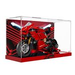 PIPART Acrylic Display Case for Lego 42107 Ducati Panigale V4 R; ONLY Display Case, Lego Model NOT Included