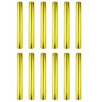 Miokun 12 Pieces Aluminum Relay Batons Track Batons Field Race Batons for Outdoor Field Race Tools (Gold)