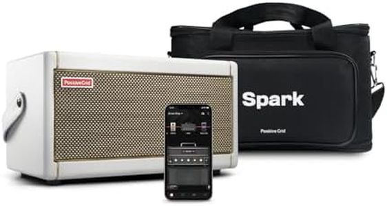 Positive Grid Spark Pearl Guitar Amplifier + Traveler Bag Bundle - Electric, Bass and Acoustic Guitar 40-Watt Combo Amp Including Spark Mobile App