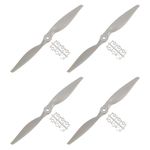 sourcing map 11x5.5 Propeller RC Propellers 2 Vane Blades Props Grey with Adapter Rings for Electric Airplane Aircraft, Pack of 4