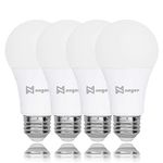 100W Equivalent A19 LED Light Bulbs, Natural White 3500K, E26 Base, Standard LED Bulbs 15W, Non-Dimmable 1600LM (4 Pack)