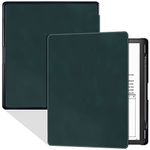 BOZHUORUI Slim Case for Kindle Scribe 1st Generation (10.2 inch,2022 Release) - Premium PU Leather Lightweight Bookcover with Pen Holder and Auto Sleep/Wake (Pine Green)