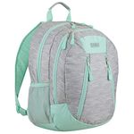 Eastsport Sport Backpack for School, Hiking, Travel, Climbing, Camping, Outdoors - Gray Chambray/Mint