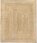 HAMID Rug Jute Alhambra Natural Colour, Jute Rug, Area Rug 100% Jute Fibre Hand Wovem, Braided Rug for Home, Living Room, Floor Carpet..(300x250cm)