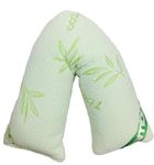 Comfy Nights Orthopedic V Shape Pillow with Free Bamboo Zipped Cover - Bamboo Cover