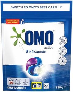 OMO Active 3 in 1 Laundry Capsules 50 capsules