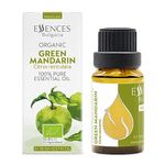 Essences Bulgaria Organic Green Mandarin Essential Oil 15ml Citrus reticulata - 100% Pure and Natural Undiluted Therapeutic Grade Aromatherapy Diffuser Humidifier Candle Making Body Oil