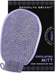 Brooklyn Botany Exfoliating Mitt for Bath and Shower – Heavy Duty Exfoliating Body Scrubber for Massage and Dead Skin Remover for Body – 1 Mitt