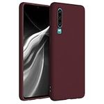 kwmobile Case Compatible with Huawei P30 Case - Soft Slim Protective TPU Silicone Cover - Tawny Red