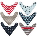 KASSY POP CURATED JUST FOR YOU Baby's Adjustable Size Bandana Drool Bibs - Pack of 6 (multi1)