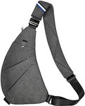 Sling Bag Chest Backpack Casual Daypack Shoulder Crossbody Lightweight Anti Theft Outdoor Sport Travel Hiking for Men Women, Grey, Small, Cycling