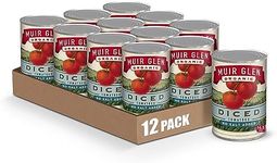 Muir Glen Organic Diced Canned Tomatoes, No Salt Added, 14.5 oz. (Pack of 12)
