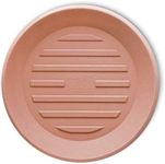 Crescent Garden Universal Round Planter Saucer, Durable Drainage Dish for Plant Pots, Heavy-Duty Plant Dishes Saucer, Indoor & Outdoor Plant Trays - Terracotta-Color (18.5" Inner, 23.5" Outer)