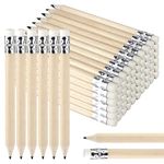 34 Pcs Golf Pencils with Eraser, 4 Inch Short Half Pencils Mini Wood Pencils Presharpened Round Pencils for Preschoolers Toddlers Kindergarten School Home