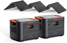 Jackery HomePower 3000 Portable Power Station(2-Pack) with 500X Solar Panels, 3600W (Surge 7200W) Output, 3072Wh LFP Solar Generator, Essential Backup for Home Use, Power Outage, Emergencies