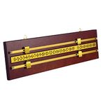 Shuffleboard Mounted Scoreboard, Soild Wood Score Keeper, Billiards Score Keeper, Snooker Scoreboard Tabletop Games Club Accessories Home Supplies (Cherry)