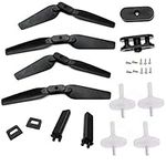 2Pairs Propeller Blade W Clip Landing Gear/Fit For Eachine E58 RC Drone Quadcopter Spare Parts Crash Pack Kits