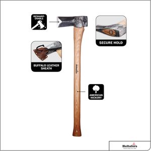 Hultafors Hand-Forged Splitting Axe – 705mm Wood Handle