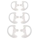 Radio Ear Mold Earmold Earbud for Two Way Raido Earpiece Air Acoustic Coil Tube Audio Insert Kits (3 Pairs,Samll Medium Large)