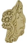 DSL Frances Art Nouveau Wall Plaque-Garden Ornament-Woman Figure-Sculpture-Stone