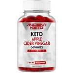 Apple Cider Vinegar Gummies | ACV Gummies | Great Tasting, Sugar Free, Aids in Digestion, Provides Antioxidants, Gluten Free, Vegan, by Ancient Keto (90 count)