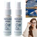 2PCS Anti Fog Spray for Glasses,Anti Mist Spray for Glasses,Anti Fog Spray for Swimming Goggles,Anti Fog Spray for Car Windows,Cleaner Defogger for Goggles,Car Windscreen Demister Spray,Anti Fog Car