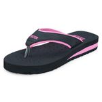 DOCTOR EXTRA SOFT Care Diabetic Orthopedic Pregnancy Flat Super Comfort Dr Flipflops and House Slippers For Women's and Girl's D-18-Black Pink-5 UK