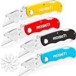 REXBETI 4-Pack Folding Utility Knif