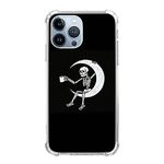 SVNICFYA Cute Skeleton Moon Phone Case for iPhone 13 Pro Max, Black Gothic Phone Cover for Girls Boys Women Men, Soft TPU Shockproof Case for iPhone 13 Pro Max