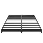 Lutown-Teen 5 Inch Low King Bed Frame with Rounded Corner Legs, 2000 LBS Heavy Duty Metal King Size Platform Bed Frame No Box Spring Needed, Noise Free, Easy Assembly, Black