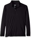 AquaGuard Boys' Big TM36-TT31Y-Zone Performance Quarter-Zip, Black, Large