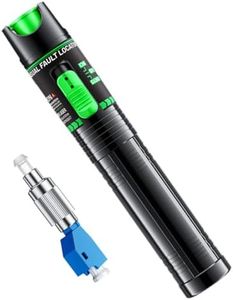 Visual Fault Locator - Green Light Fiber Optic Tester,510nm Wavelength, Compatible with SC/FC/ST/LC Interfaces, Ideal for Network
