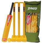 Synco Plastic Cricket set with Ball combo for Age Group 12-15 years Size-5