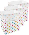 (Polka Dot) - Disposable Trash Cans & Recycling Bins - Clean Cubes - 3 Pack Polka Dot