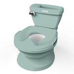 Ingenuity My Size Potty Pro, Infant Potty Training Toilet, Lifelike Flushing Sound, for Ages 18 Months, Up to 50 Pounds (Green)