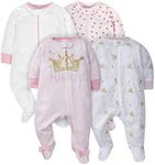 Gerber Baby Girls 4 Pack Sleep 'N P