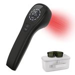 iKeener Red Light Therapy Device,Handheld Cold Laser Therapy Device,Infrared Light Therapy Pain Relief Device for Joint and Muscle,Knee,Shoulder,Back,Neck (Black)