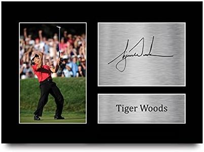 HWC Trading Tiger Woods Gift Signed A4 Printed Autograph Golf Gifts Photo Display
